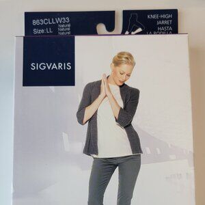 Sigvaris Medical Compression Hosiery / Knee-High / LL / Natural / 863CLLW33